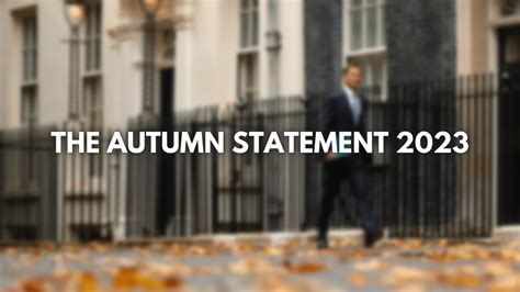 The week of … the autumn statement